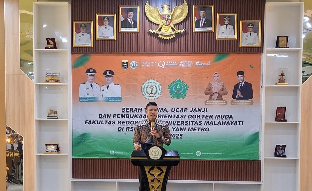 Serah Terima, Ucap Janji, dan Orientasi Dokter Muda Universitas Malahayati di RSUD Jend. A. Yani Metro