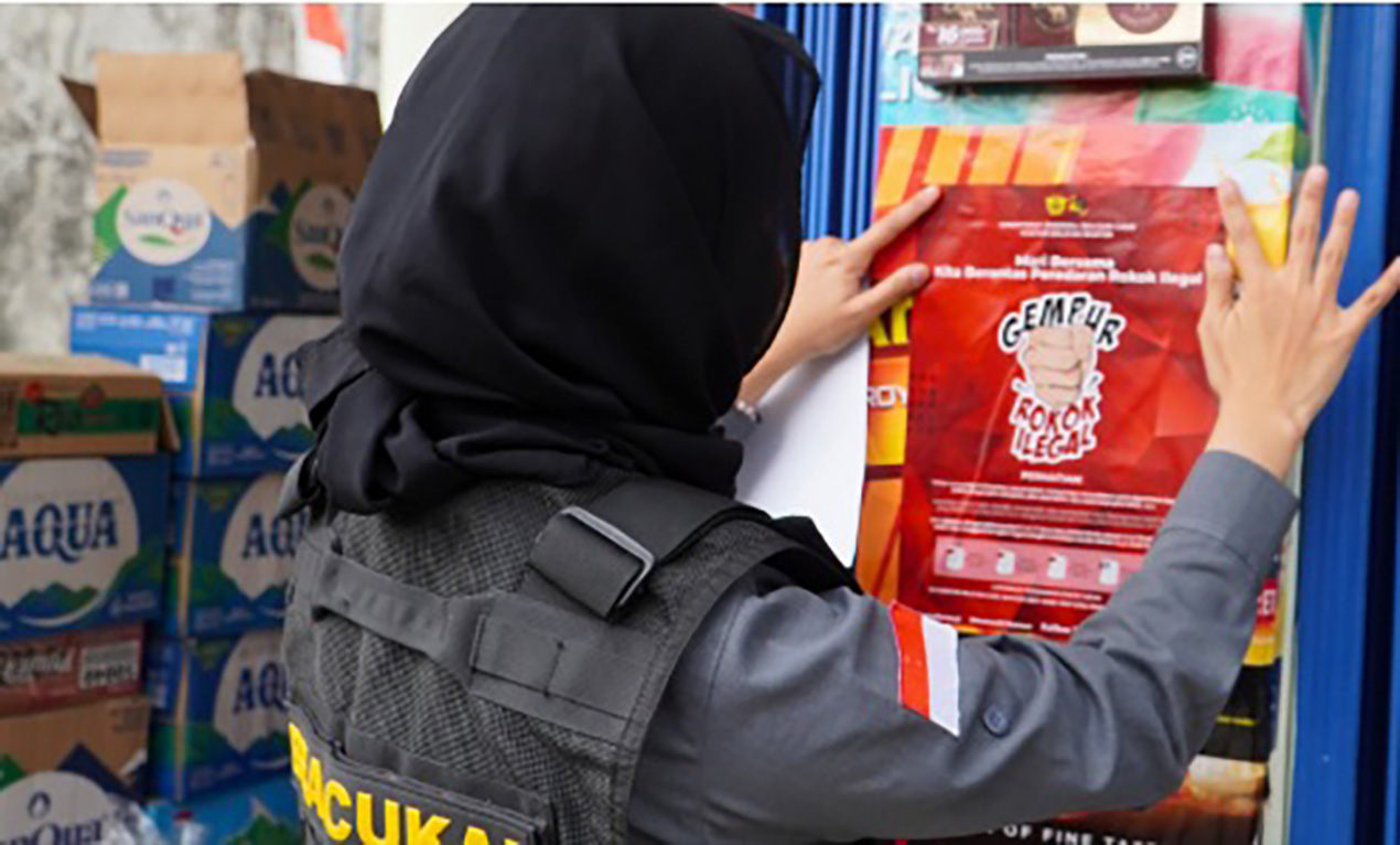 Gencarkan Sosialisasi Cukai, Bea Cukai Lampung Persempit Peredaran Rokok Ilegal