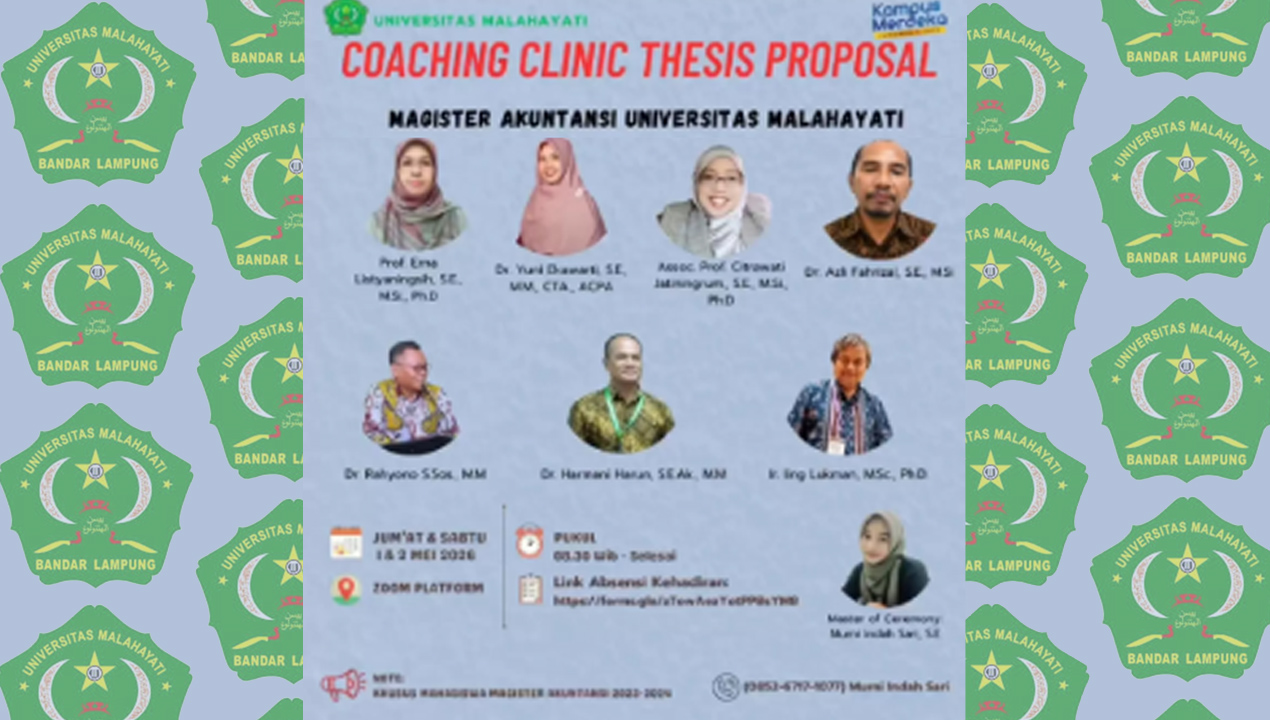 Universitas Malahayati Perkuat Kualitas Akademik Lewat Coaching Clinic Proposal Tesis