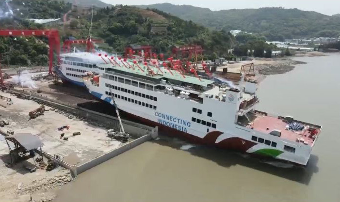 Lulus Uji Trayek di Tiongkok, Kapal Dalom Lintas Berjaya Siap Arungi Selat Sunda