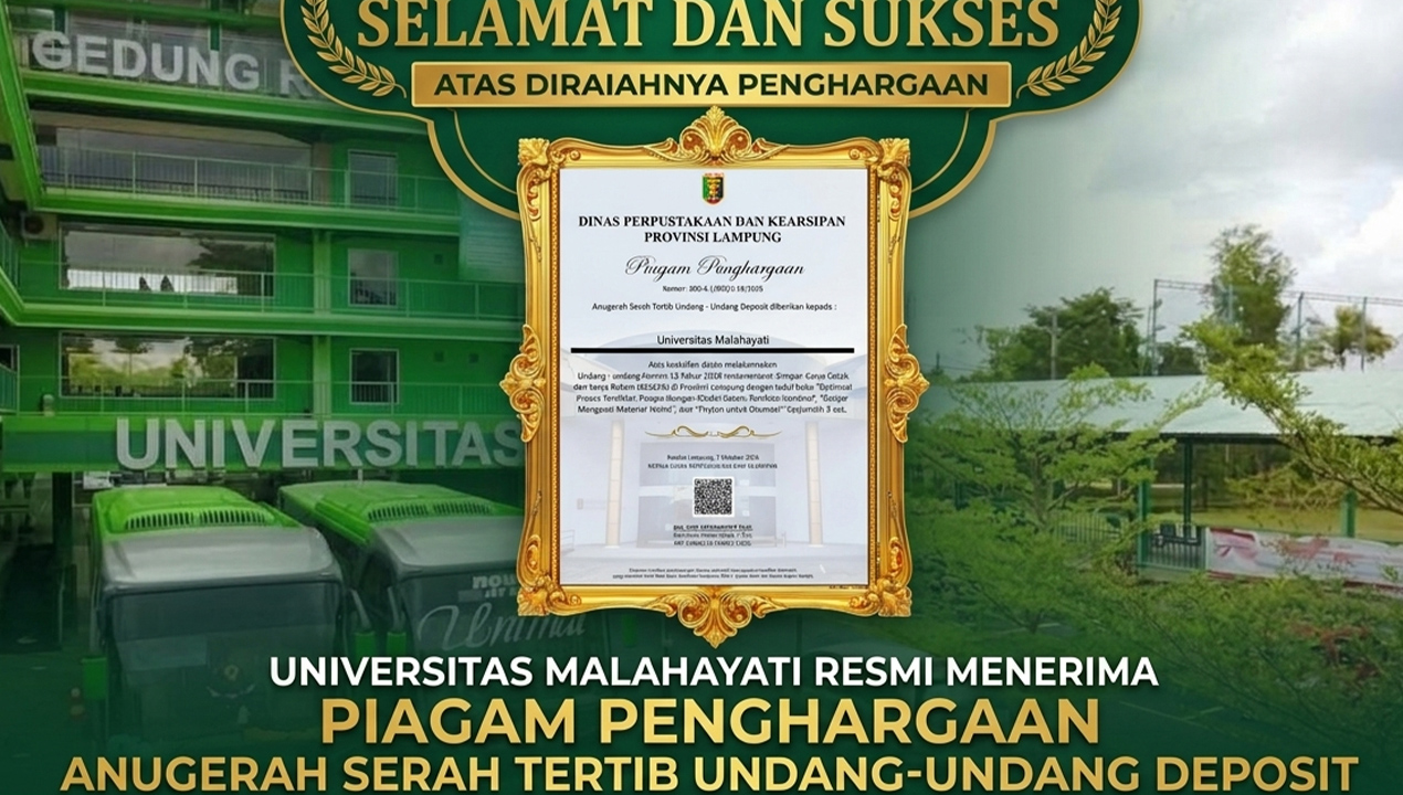 Raih Penghargaan Deposit Buku 2026, Universitas Malahayati Dorong Produktivitas Akademisi