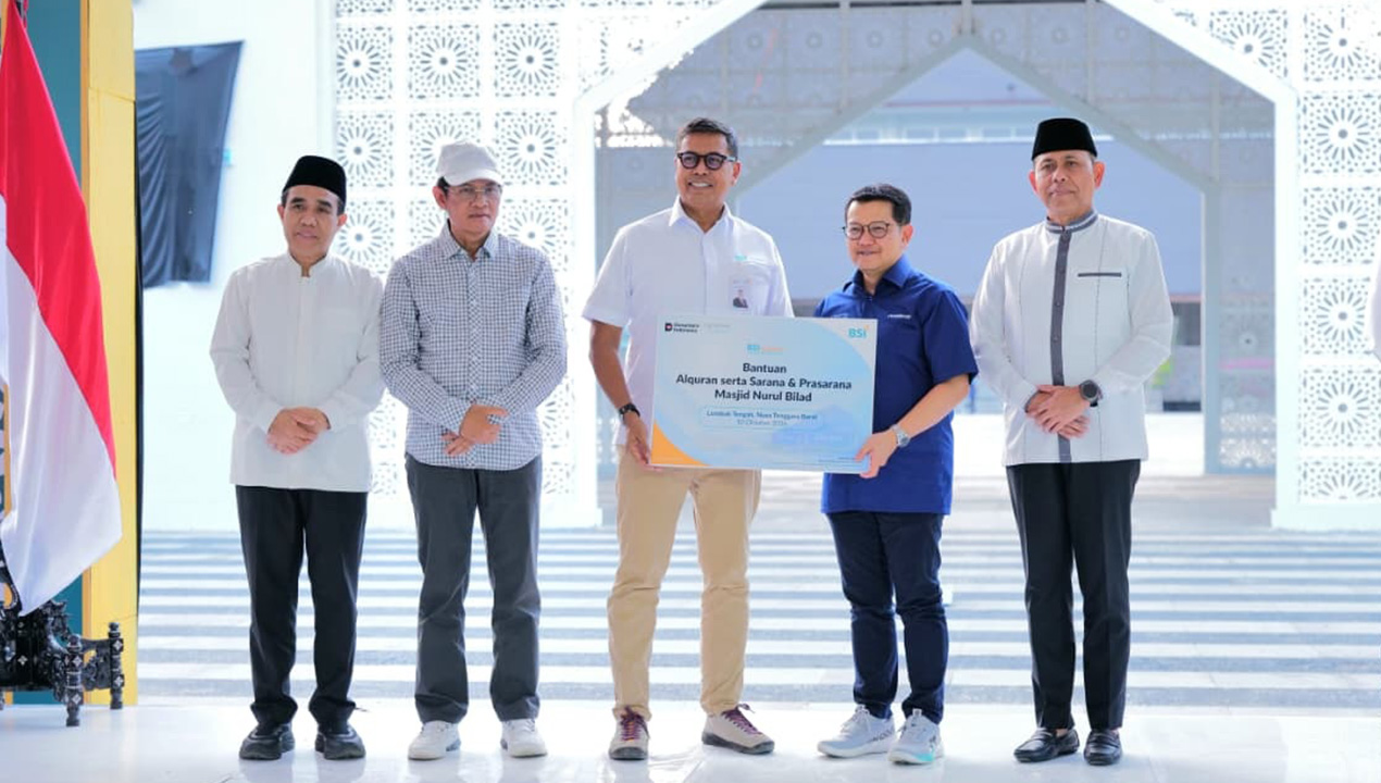 Sambut Wisatawan di NTB, BSI Hadirkan Kenyamanan Ibadah di Masjid Nurul Bilad Lombok