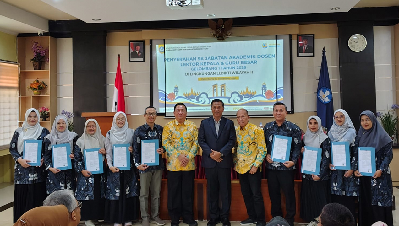 9 Dosen Universitas Malahayati Terima SK Lektor Kepala dari LLDIKTI Wilayah II