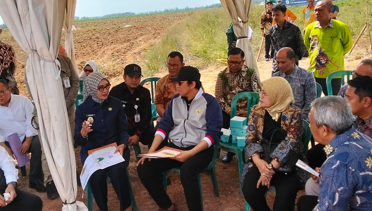 Wamenperin Faisol Riza Tinjau Lahan 6 Hektare Calon Balai Diklat Industri di Lampung, Fokus Hilirisasi Singkon