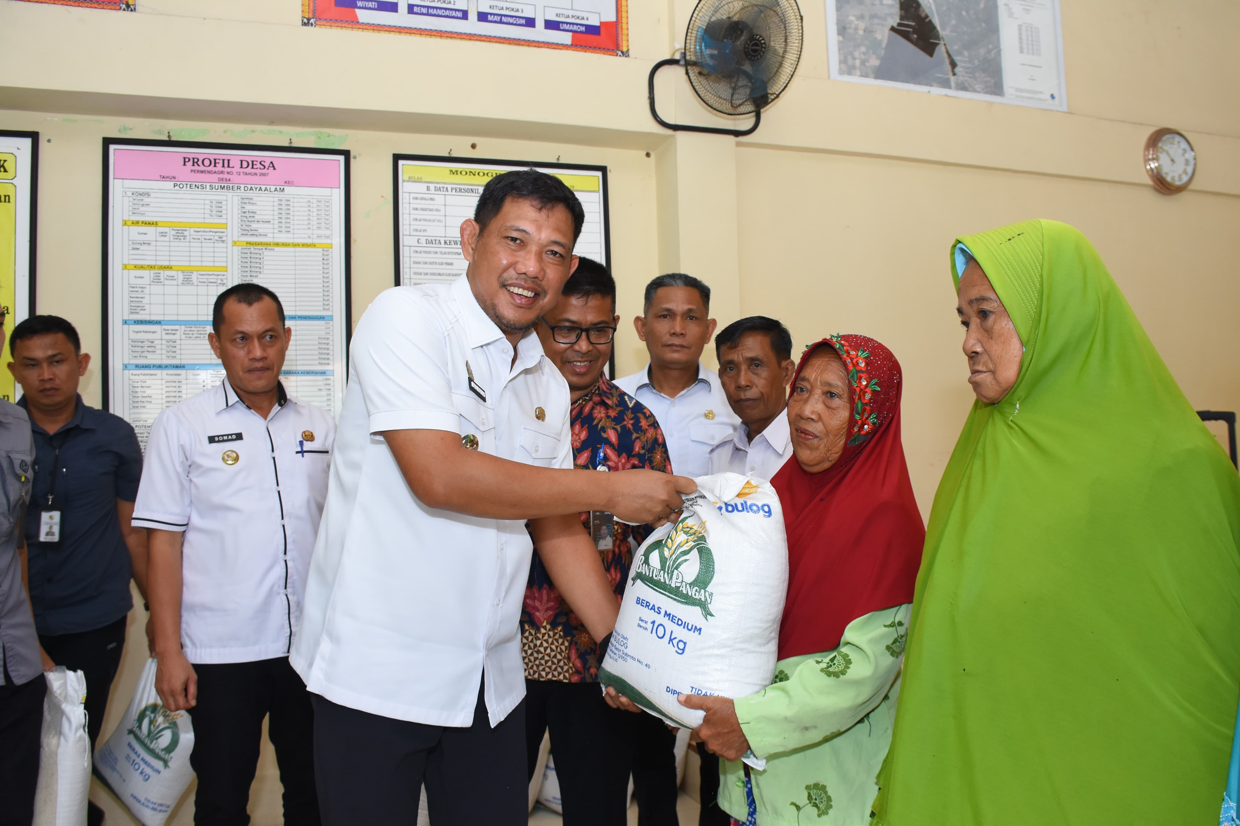 Wakil Bupati Tubaba Monitoring Pendistribusian Bantuan Pangan Pemerintah