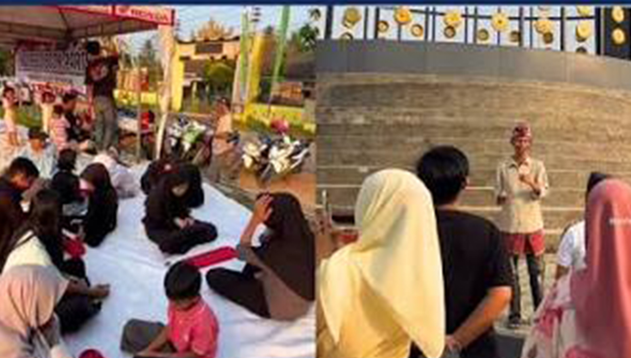 Berawal dari Tikar dan Buku Seadanya, Pemuda Lampung Tengah Bangun Kampung Seni