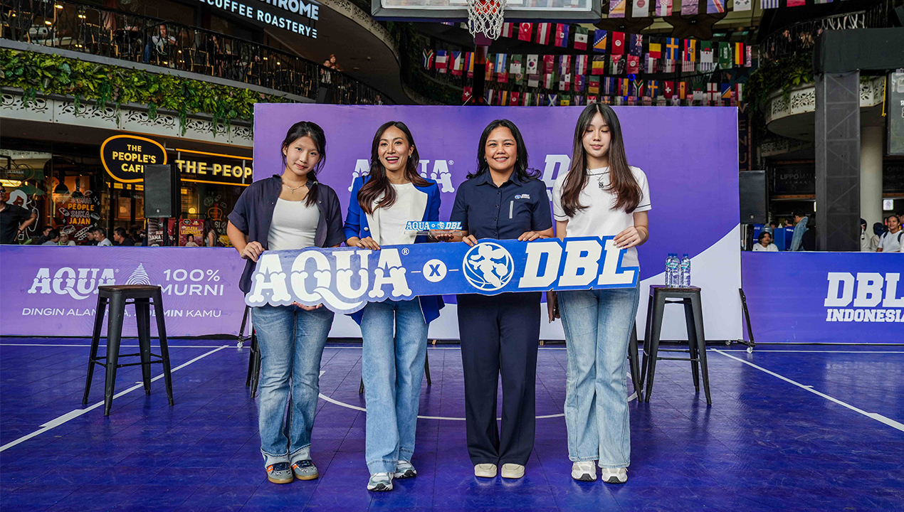 Dukung Performa Generasi Muda, AQUA Jadi Hydration Partner Resmi DBL Indonesia