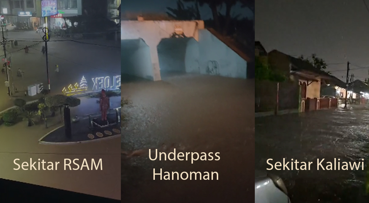 Banjir Terjang Lampung Tadi Malam, Warga Panik dan Aktivitas Lumpuh