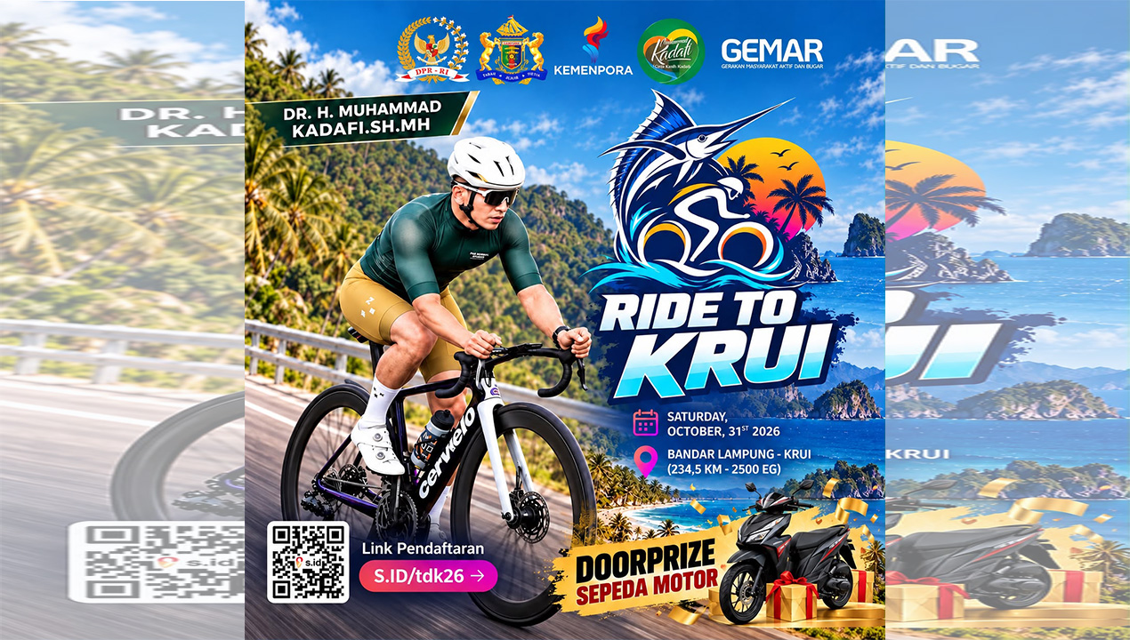 Ride To Krui  bersama Ketua Umum Kadin Provinsi Lampung M. Kadafi 
