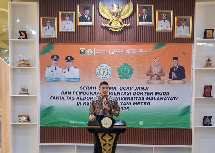 Serah Terima, Ucap Janji, dan Orientasi Dokter Muda Universitas Malahayati di RSUD Jend. A. Yani Metro
