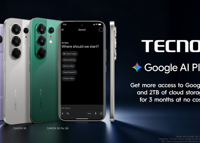 Pengguna TECNO Kini Dapat Menikmati Google AI Plus Selama 3 Bulan