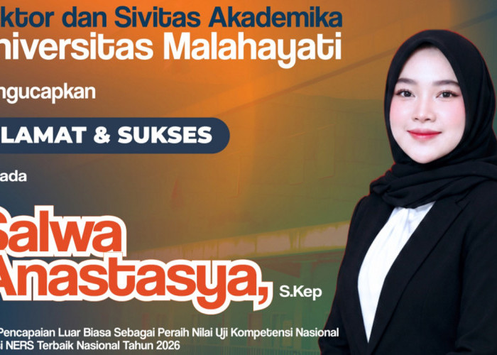 Luar Biasa! Lulusan Profesi Ners Universitas Malahayati Raih Nilai Terbaik Nasional UKOMNAS 2026