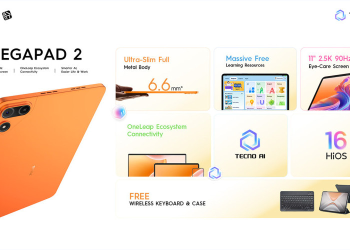 TECNO MEGAPAD 2 dan MEGAPAD SE 2 Hadirkan Pengalaman Tablet yang Lebih Cerdas dengan AI dan HiOS 16.3