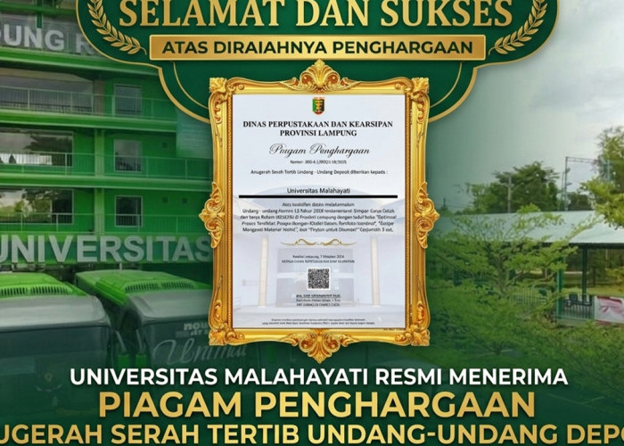 Raih Penghargaan Deposit Buku 2026, Universitas Malahayati Dorong Produktivitas Akademisi