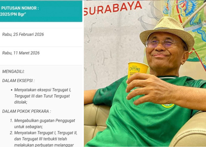 Dahlan Iskan Menang Gugatan Saham Radar Bogor, PN Bogor Nyatakan JJMN Lakukan Perbuatan Melawan Hukum