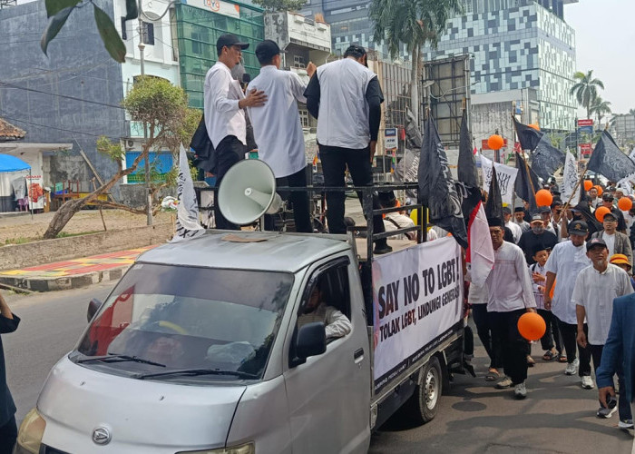 Ratusan Massa Gelar Aksi Tolak LGBT di Bandar Lampung, Ini Tuntutan Mereka