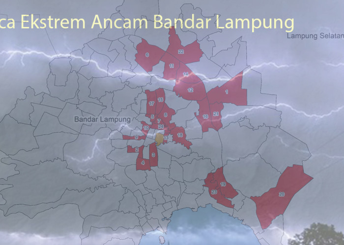 Cuaca Ekstrem Ancam Bandar Lampung, Warga Diminta Waspada Hujan Lebat dan Angin Kencang