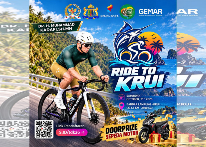 Ride To Krui  bersama Ketua Umum Kadin Provinsi Lampung M. Kadafi 