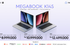 Laptop AI Baru TECNO MEGABOOK K14S Resmi Dijual, Performa Kencang, Baterai Awet dan Port Super Lengkap