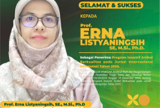 Prof. Erna Listyaningsih Terima Insentif Artikel Berkualitas Jurnal Internasional 2025